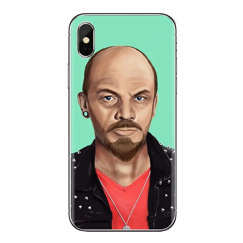 Transparent Soft Cases Covers lenin Soviet Union flag For Xiaomi Redmi 4A S2 Note 3 3S 4 4X 5 Plus 6 7 6A Pro Pocophone F1 |