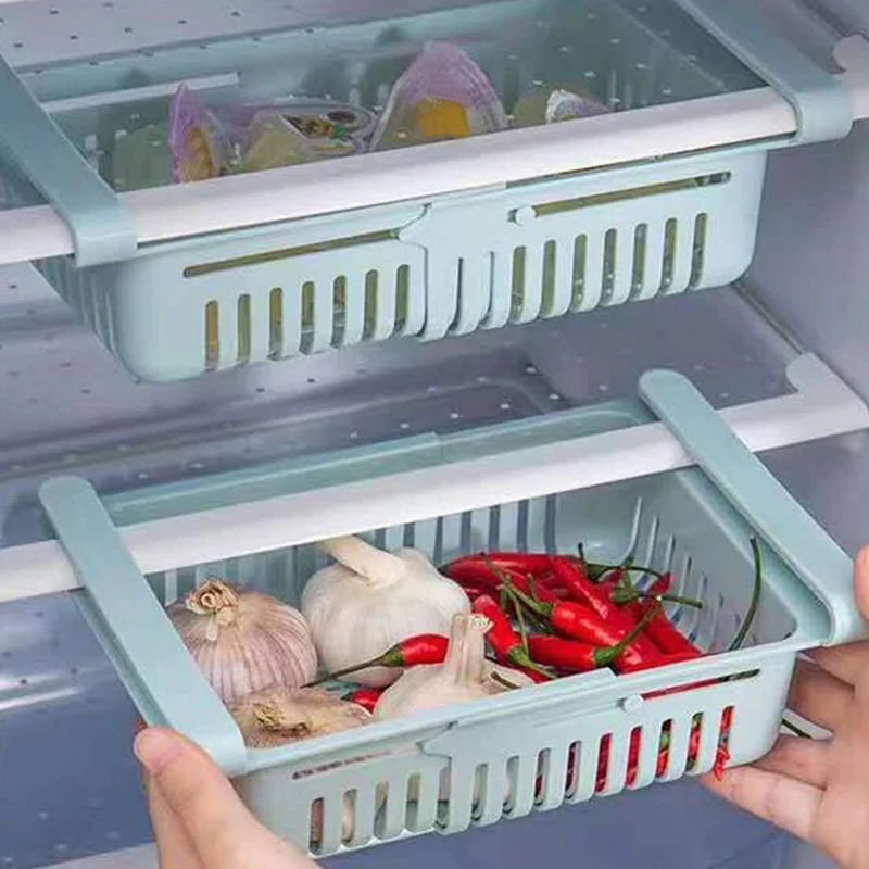 

4 шт. в упаковке холодильник контейнеры для хранения полки для холодильника держатель ящик для хранения холодильник выдвижной ящик ящики-ор...