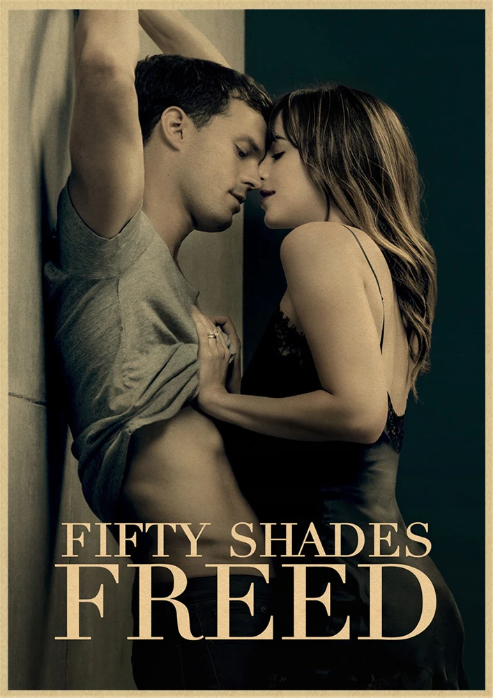 50 оттенков серого классического Ретро фильма постер из крафт-бумаги бар кафе