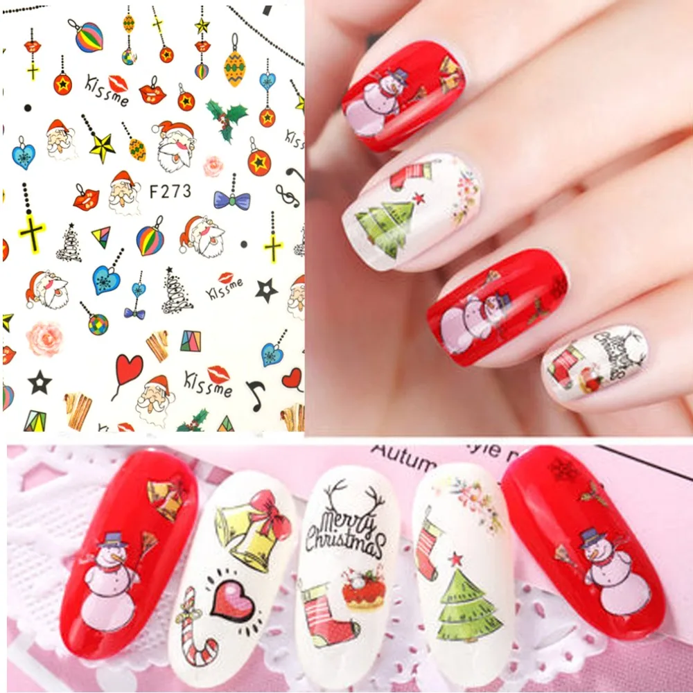 Новое поступление 2019 Рождественская серия 1 лист Зимняя снежинок водные