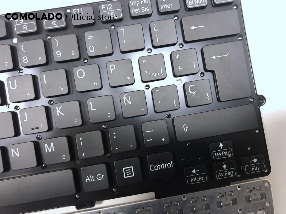SP SPAIAN Keyboard For SONY black SVS13 SVS1311 SVS131 SVS13118 SVS13128 Without Frame&ampbacklit(Just Caps No Backpaper) Sp Layout |