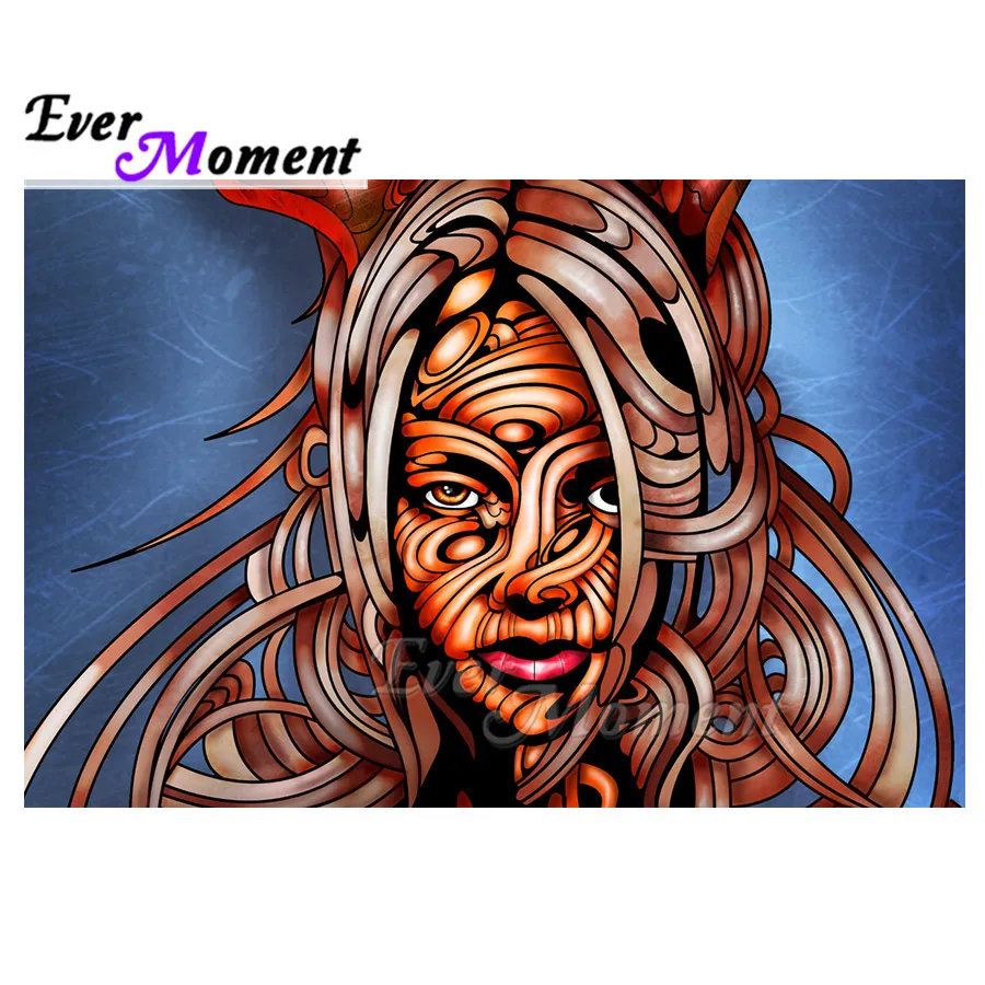 

Ever Moment Diamond Painting Handmade 5D DIY Long Hair Woman Full Square Picture Of Rhinestone Diamond Embroidery ASF1938
