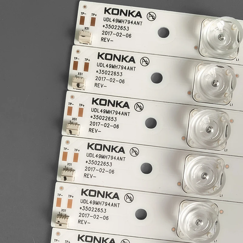 

5kit=50PCS LED Backlight strip 6 lamp For KONKA UDL49MH794ANT 35022653 UDL49MH794LN RF-AA490E30-0601S-06