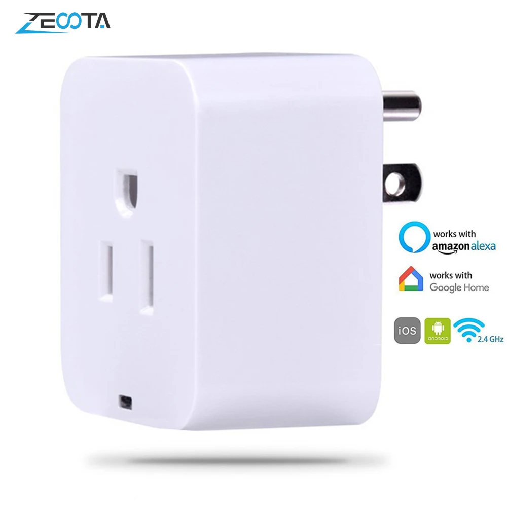 Wifi смарт Мощность США штекер розетка мини переключатель Беспроводной приложение