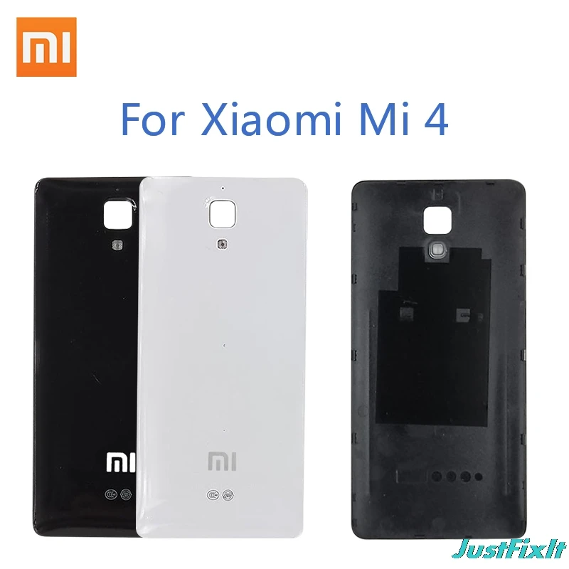 Оригинальный чехол с аккумулятором для Xiaomi Mi4 Задняя стеклянная крышка запасная