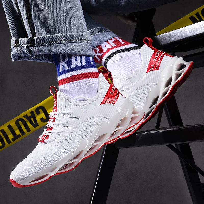 PULOMIES Summer Shoes Men Running Sports Lace-up Scale Sneakers Chunky Platform Casual 39 | Обувь