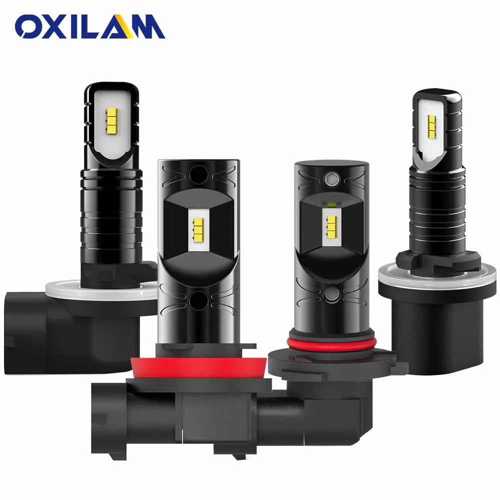 

OXILAM 2 шт. H8 H9 H10 H16 H11 Светодиодный светильник 9005 HB3 H27 880 881 противотуманная фара Автомобильная дневная ходовая лампа 1300Lm 6000K белый 12В