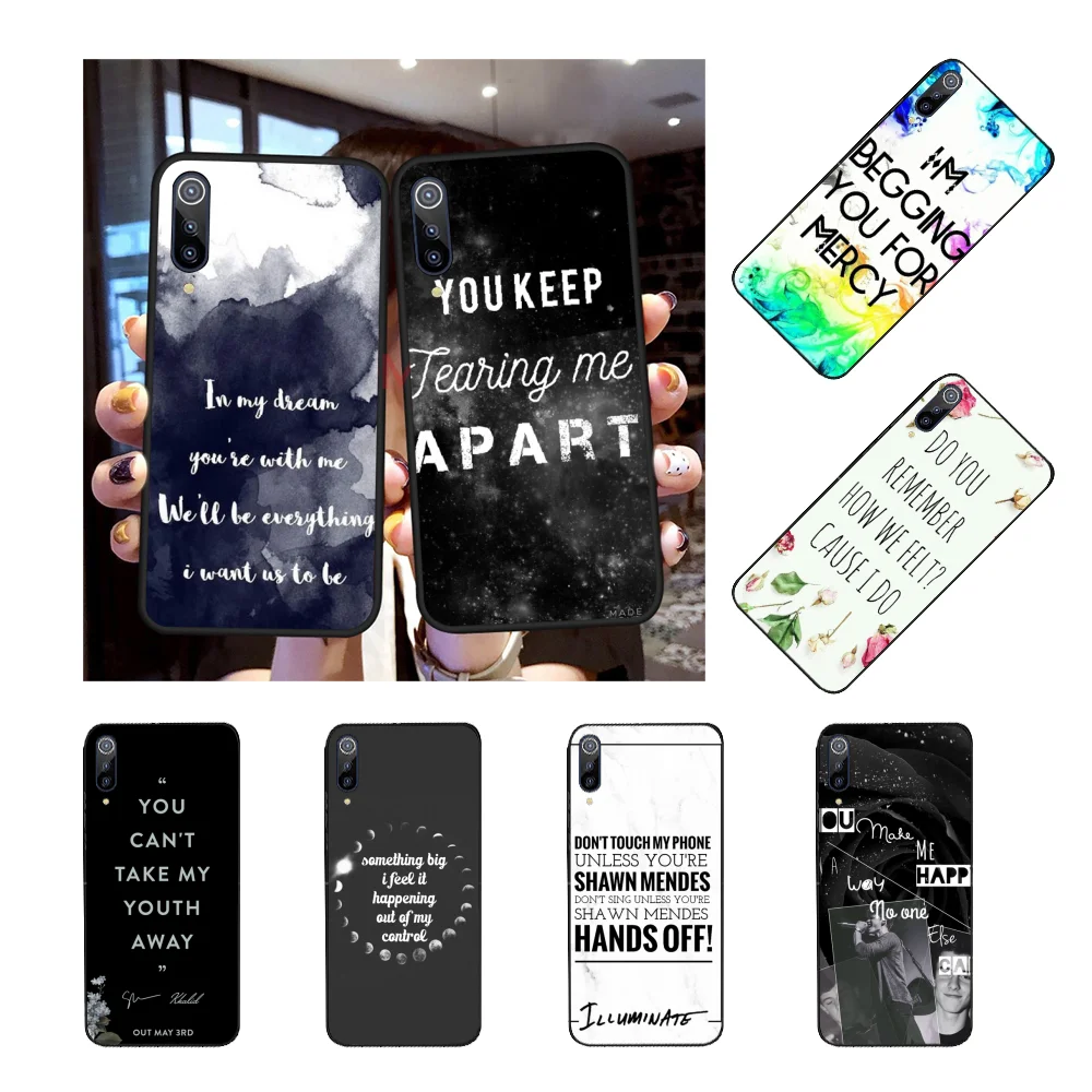 NBDRUICAI marble shawn mendes черный мягкий чехол для телефона Redmi Note 8 8A 7 6 6A 5 5A 4 4X 4A Go Pro Plus