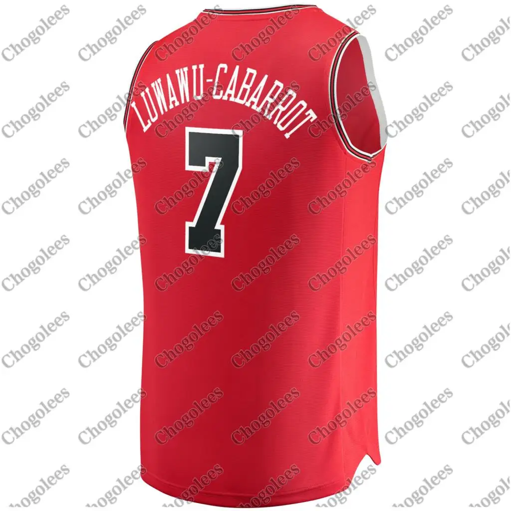 

Men Basketball Jersey Timothe Luwawu-Cabarrot Chicago Branded Fast Break Jersey Icon Edition Red