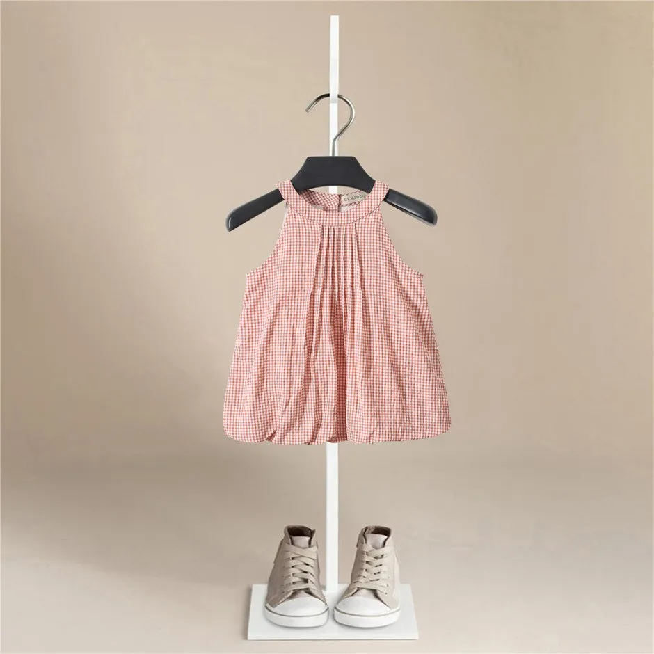 

New Fashion Kids Dresses Princess Summer Children Clothes Outfits Organic Cotton Casual Lovely sleeveless Baby Girls Dress