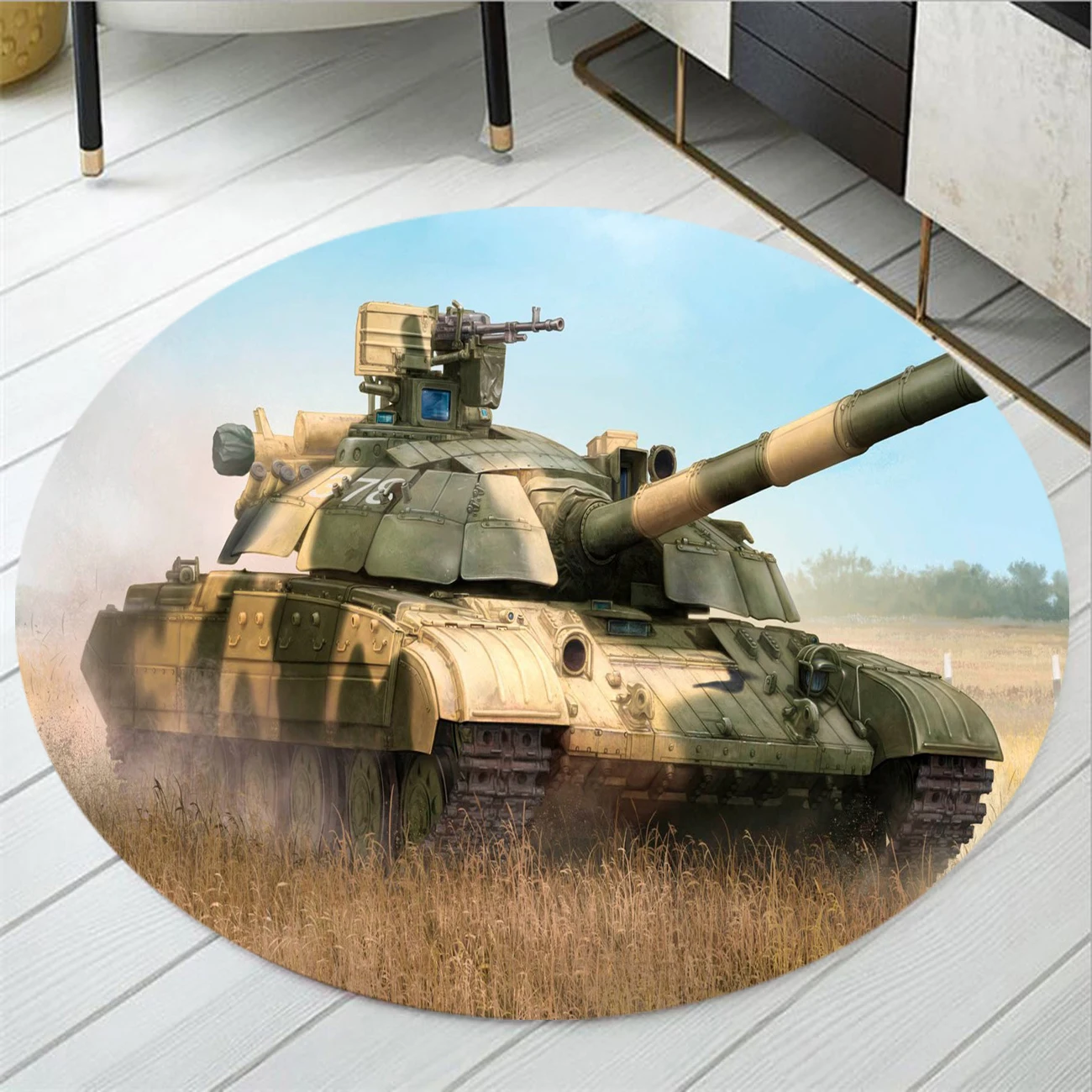 Круглый коврик с 3D рисунком в виде бака ковер для гостиной спальни коврики входа