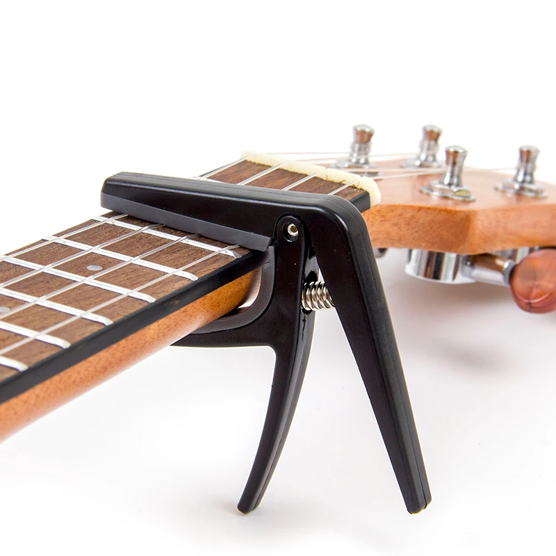 Kmise Гавайские гитары укулеле Capo Ukelele Capodaster Зажим Ключ Uke триггер w/5 медиаторы гитары Запчасти и аксессуары