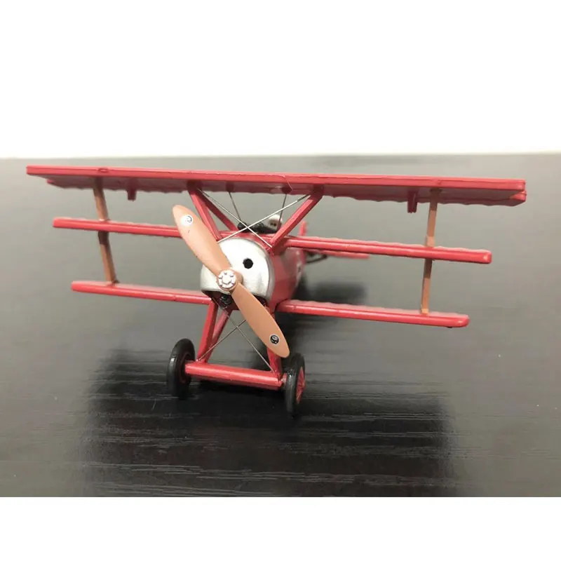 WLTK 1/72 масштаб военная модель игрушки Fokker Dr-I красный Рыцарь истребитель литой металлический самолет модель игрушки для сбора, подарка, украшения
