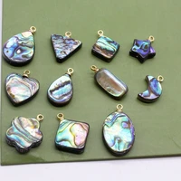 5pcs natural abalone shell pendant five pointed star moon and peach heart shaped pendant for diy bracelets necklaces earrings