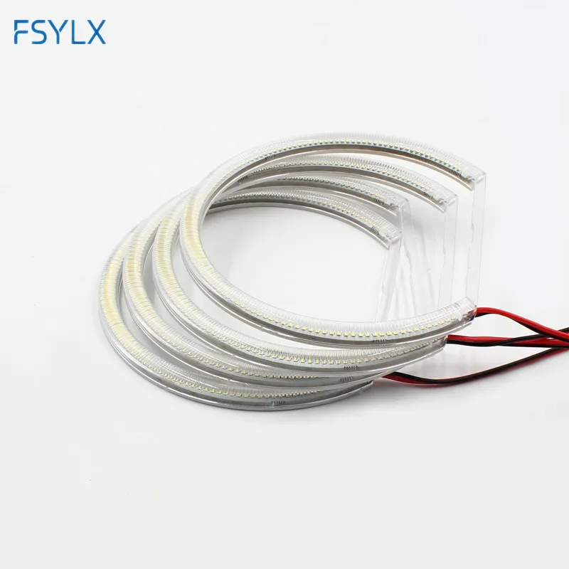 FSYLX1 набор (4*131 мм) ксеноновый белый 120SMD светодиодный ангельские глазки для BMW E36 E38