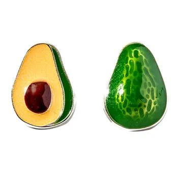 

Simple Creative Asymmetric Ace Fruit Earrings Female Han Binson Personality Green Drop Earrings Small Fresh Earrings E3395