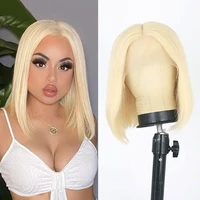 swan short bob t part lace front wig brazilian human hair 613 blonde lace front wig human hair wigs for black woman natural