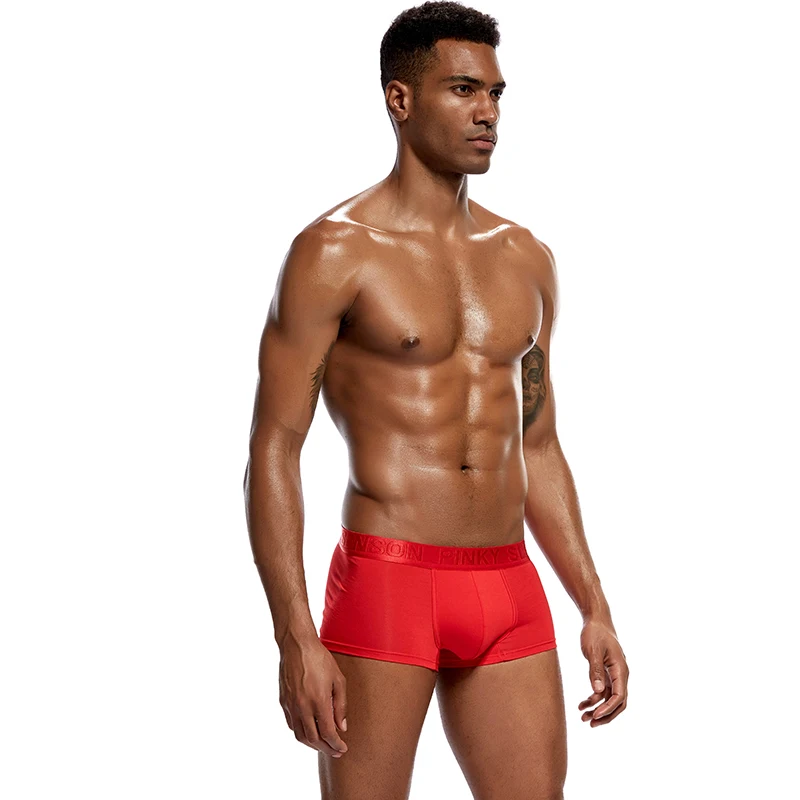 

Mens Sexy Bulge Pouch Soft Boxer Underwear New Style Modal Cotton Breathable Underpants Low-rise Trunks Shorts Male Panties