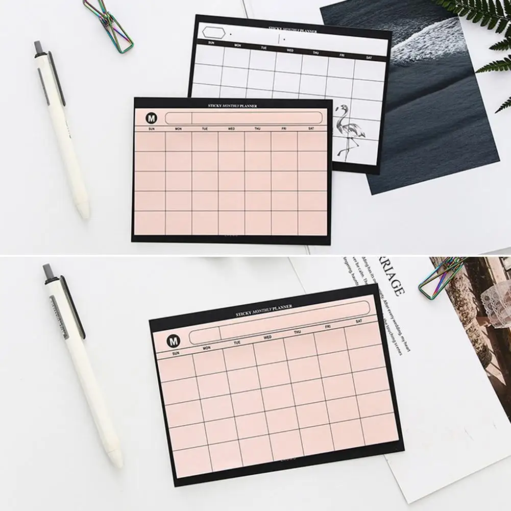Настольный планировщик книга рваные креативный простой Ежемесячный план