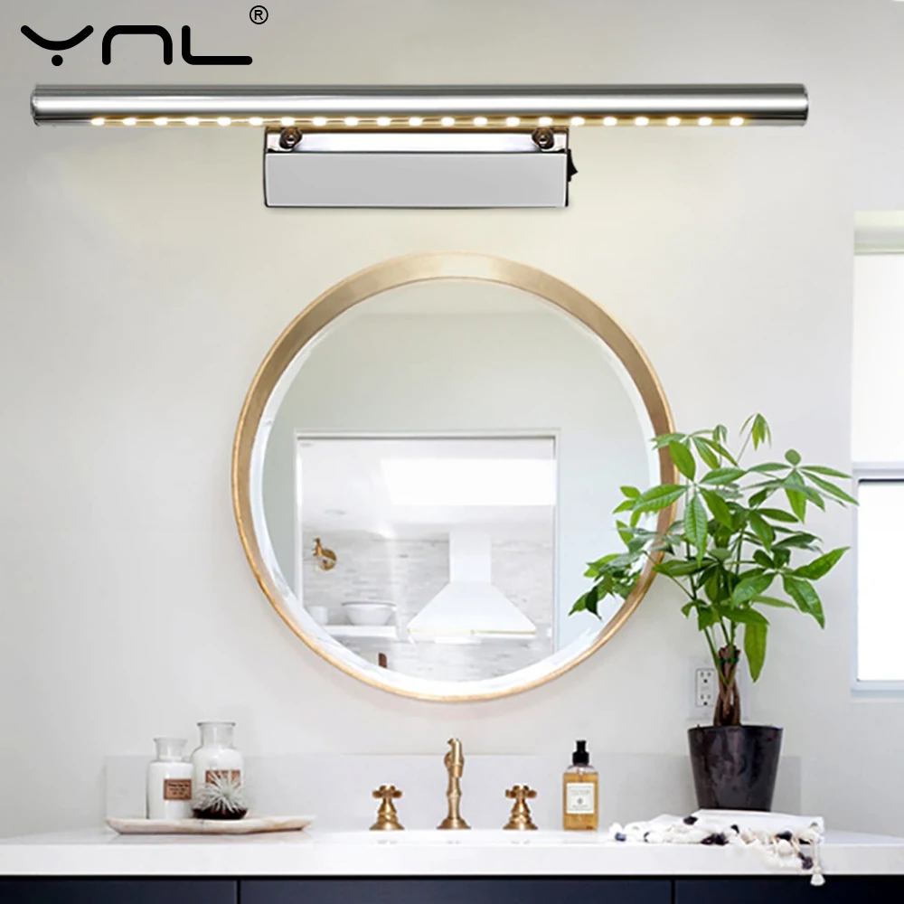 

LED Wall Lamp 3W 5W 7W Modern Bathroom Cabinet Light 110V 220V Nordic Bedroom Sconce Wall Light Fixtures Stainless Mirror Lamps