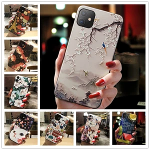 3d relief phone case for oppo find x5 pro case floral silicon cover for oppo find x5 lite case fundas findx5 x 5 pro lite cases free global shipping