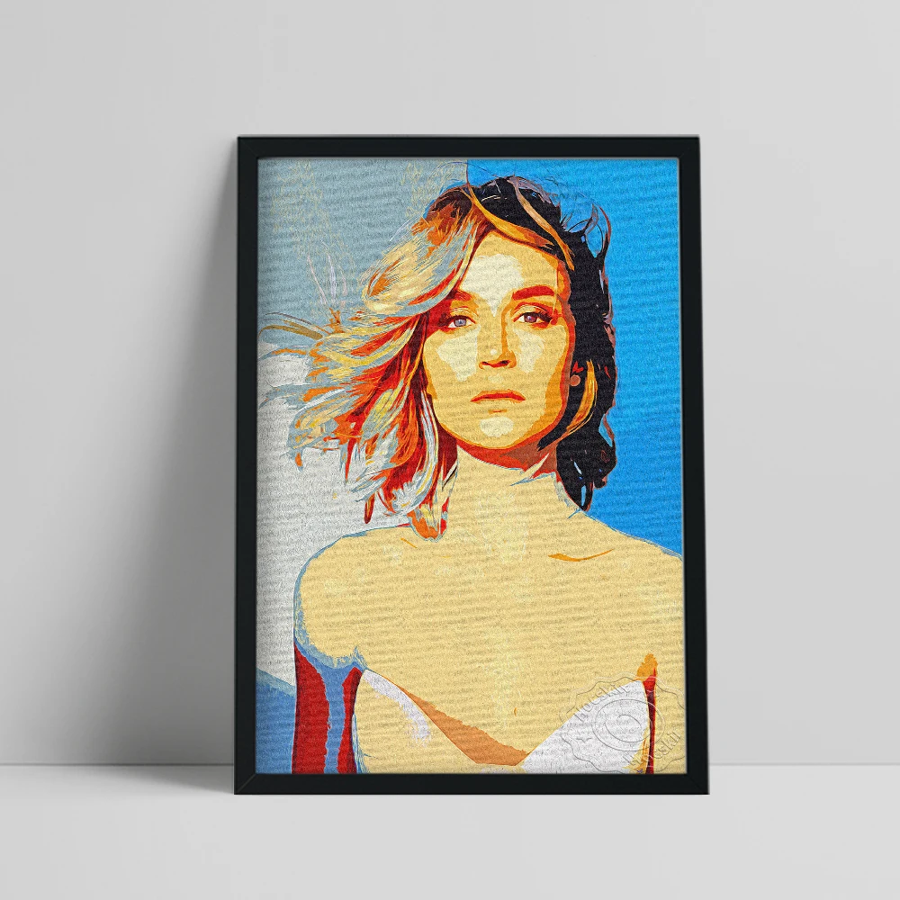 

Polina Gagarina Russian Singer-Songwriter Poster, Movie Female actor Wall Stickers, Elegant Goddess Model Prints Art, Fans Gift