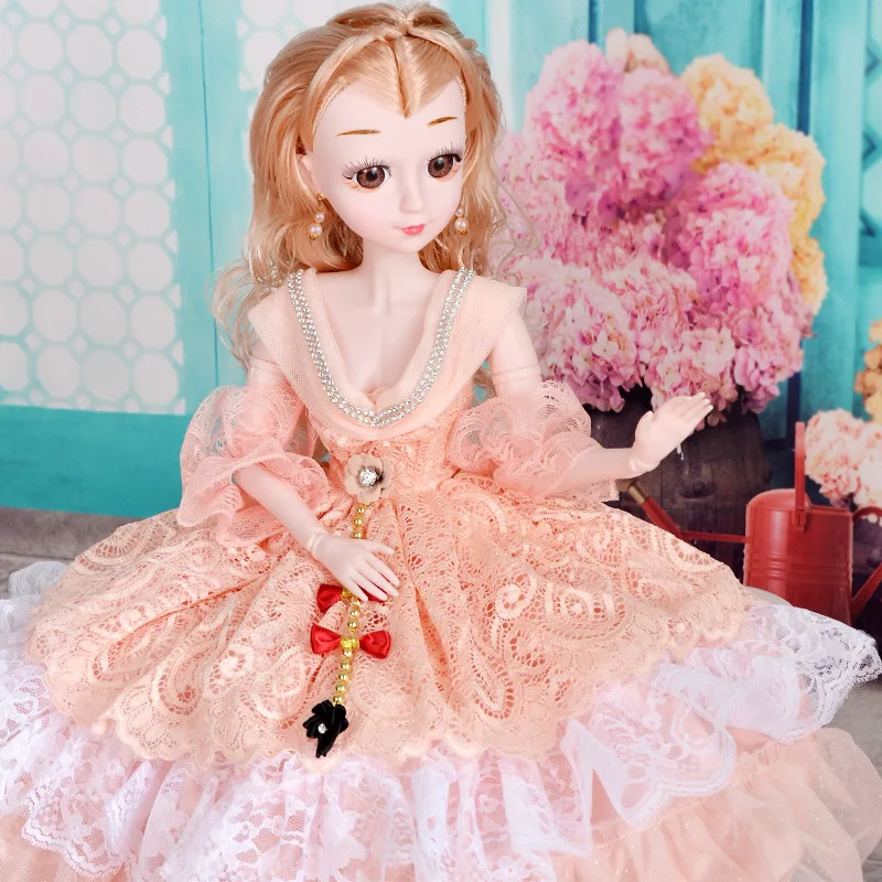 

Christmas gift 60cm doll doll changing clothes Doll Set big gift box children's toy surprise doll girl doll