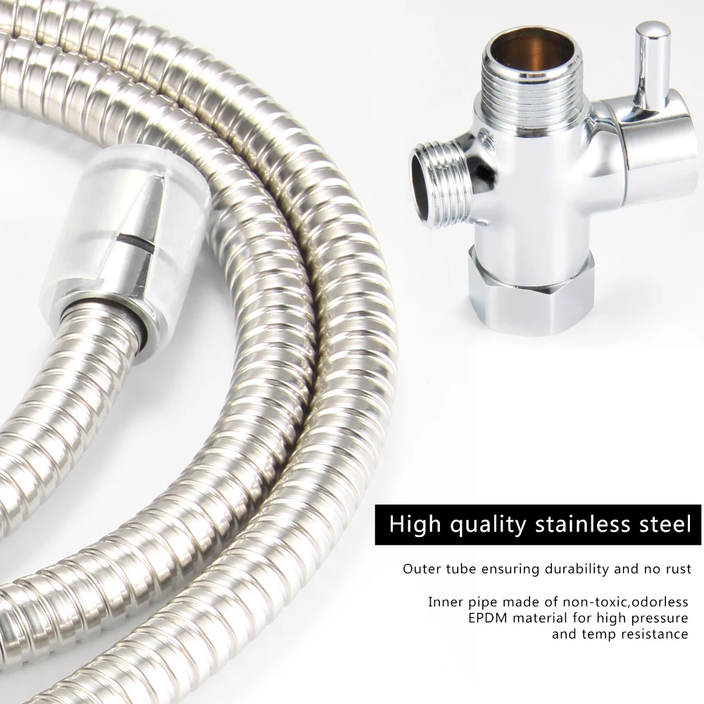 Ручной распылитель для унитаза биде портативный душ латунный T адаптер 1 2 м шланг