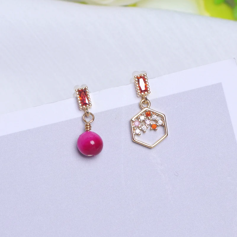 Винтажные элегантные циркониевые Подвесные серьги для женщин очаровательные