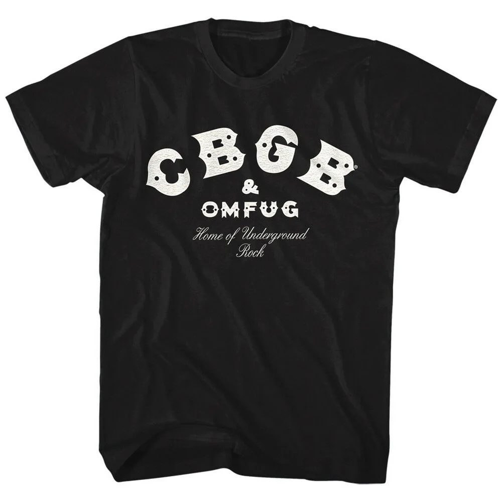 Официальный CBGB OMFUG Логотип Дома подземного рок Мужская футболка хлопок Верхняя