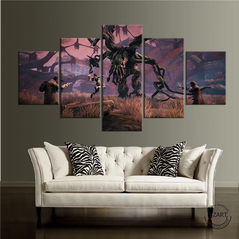 

5pcs Remnant:From The Ashes Game Poster Art Canvas Paintings for Living Room Wall Decor -NO Frame
