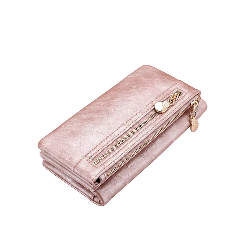 REALER длинный женский кошелек клатч складной на молнии для мобильного телефона и