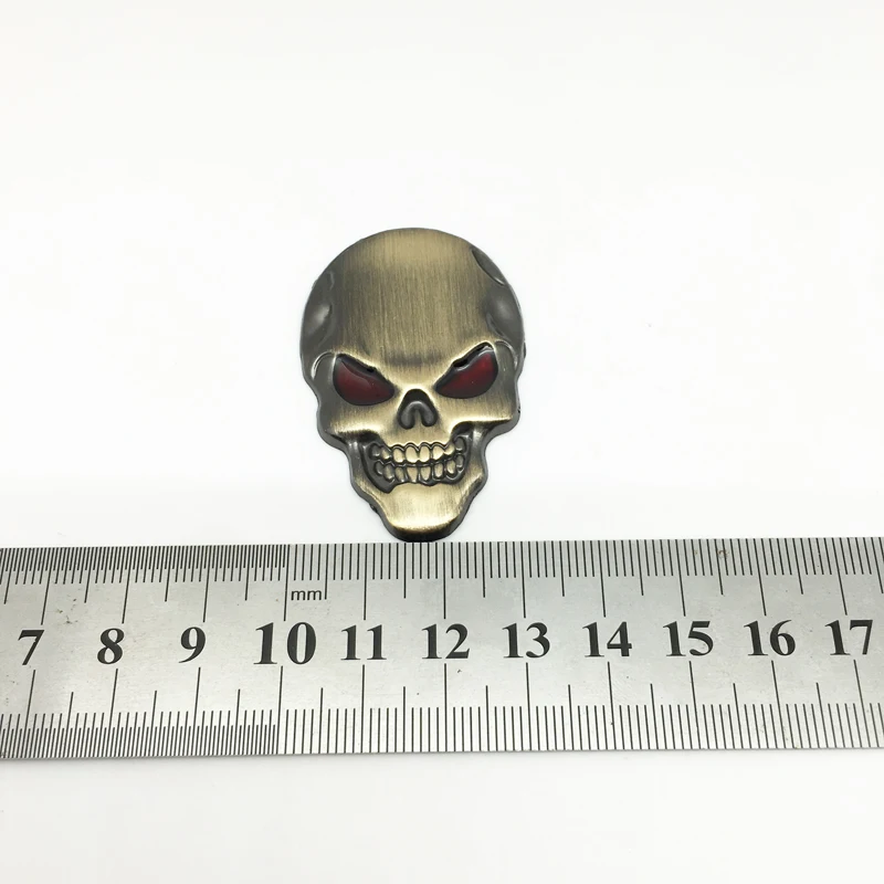 Car styling 3D metal The Punisher Skull Emblem Badge car sticker for Audi Chevrolet Golf Polo Opel Toyota Mazda Nissan Hyundai | Автомобили