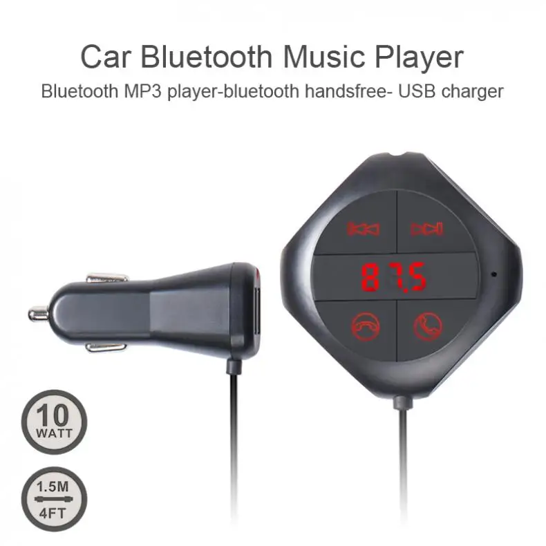 Комплект беспроводной связи Bluetooth для автомобиля Hands-free авто FM передатчик