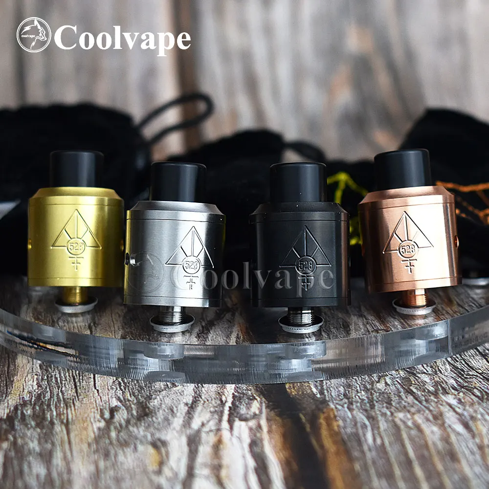 Coolvape 100% оригинал 528 пользовательский GOON RDA 24 мм позолоченный мост одна/две катушки