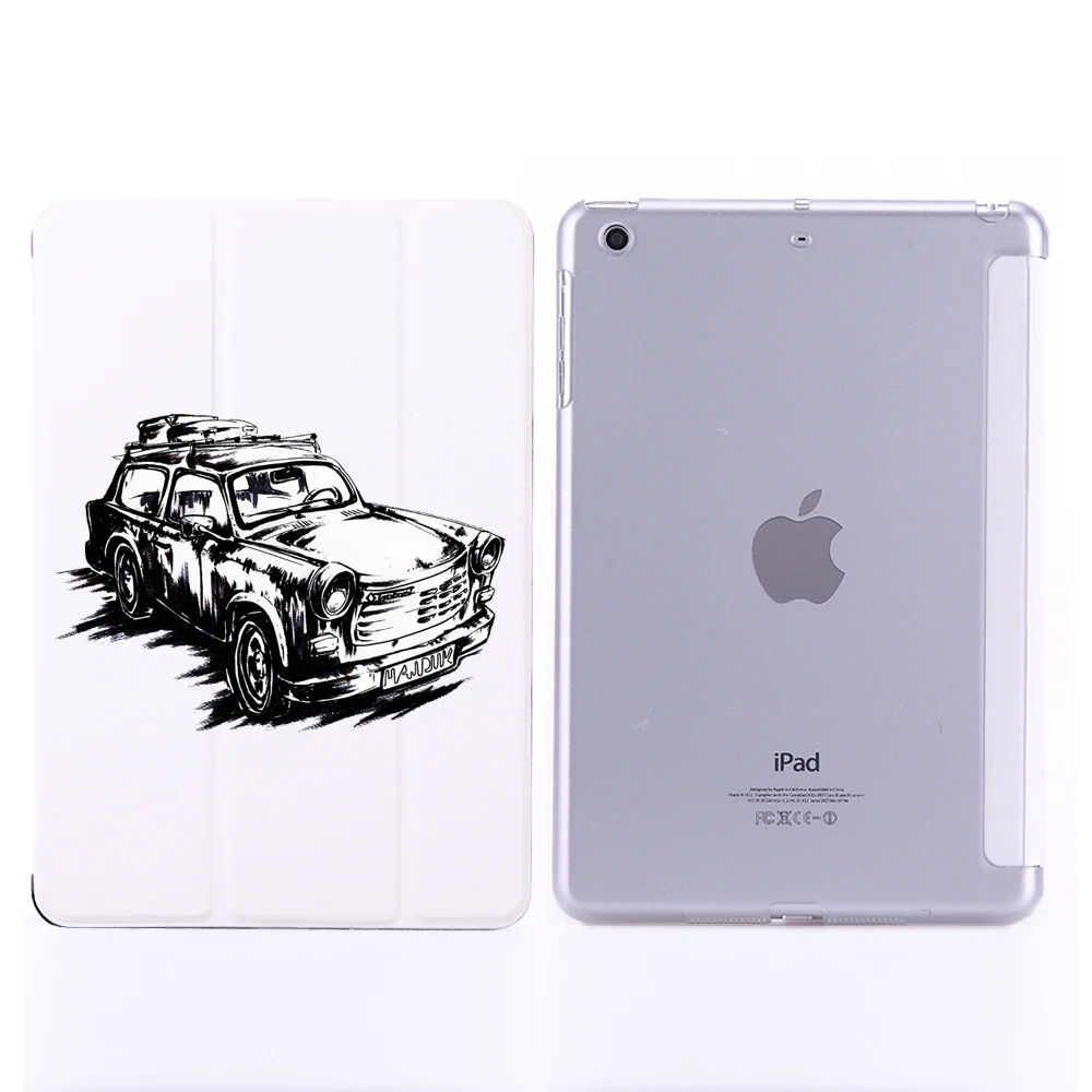 Автомобильный откидной Чехол с белым магнитом для Apple IPad Mini 4 7 9 дюйма симпатичный