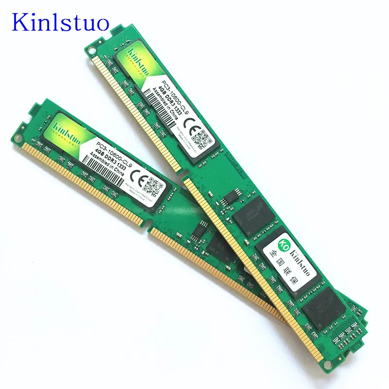 Kinlstuo Новый DDR3 4 Гб 1600/1333 МГц PC3-12800/10600 настольная память ddr3 для всех - Цена: 886,29 руб.