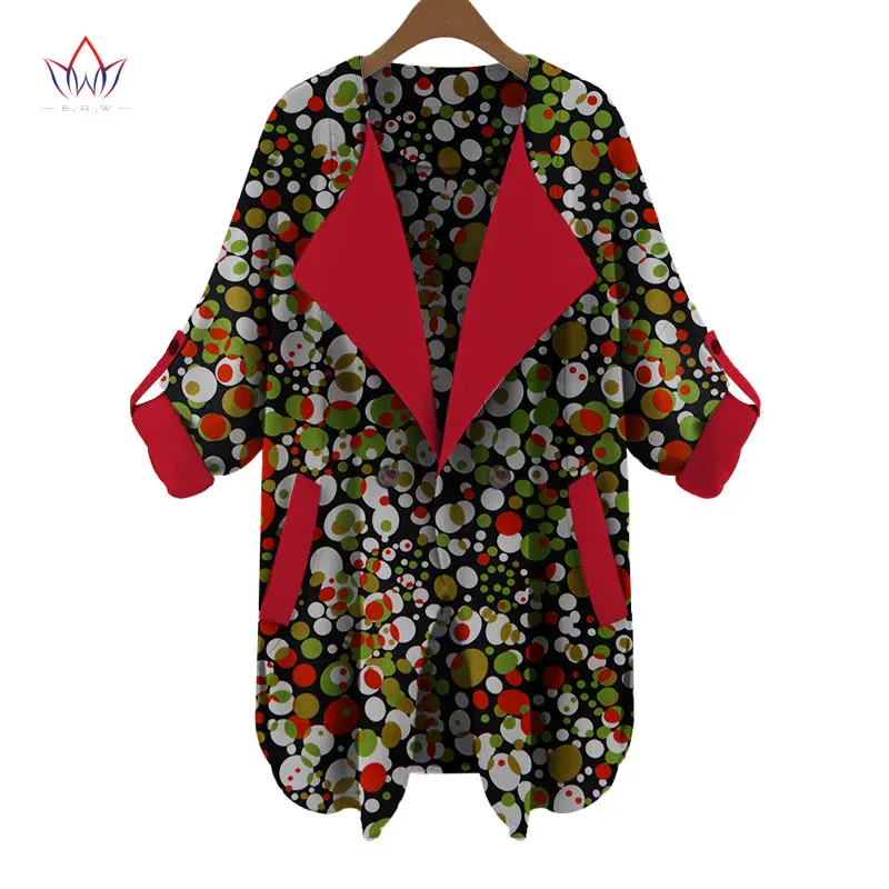 Новинка осенней модели Новые африканские пальто для женщин женский тренчкот с