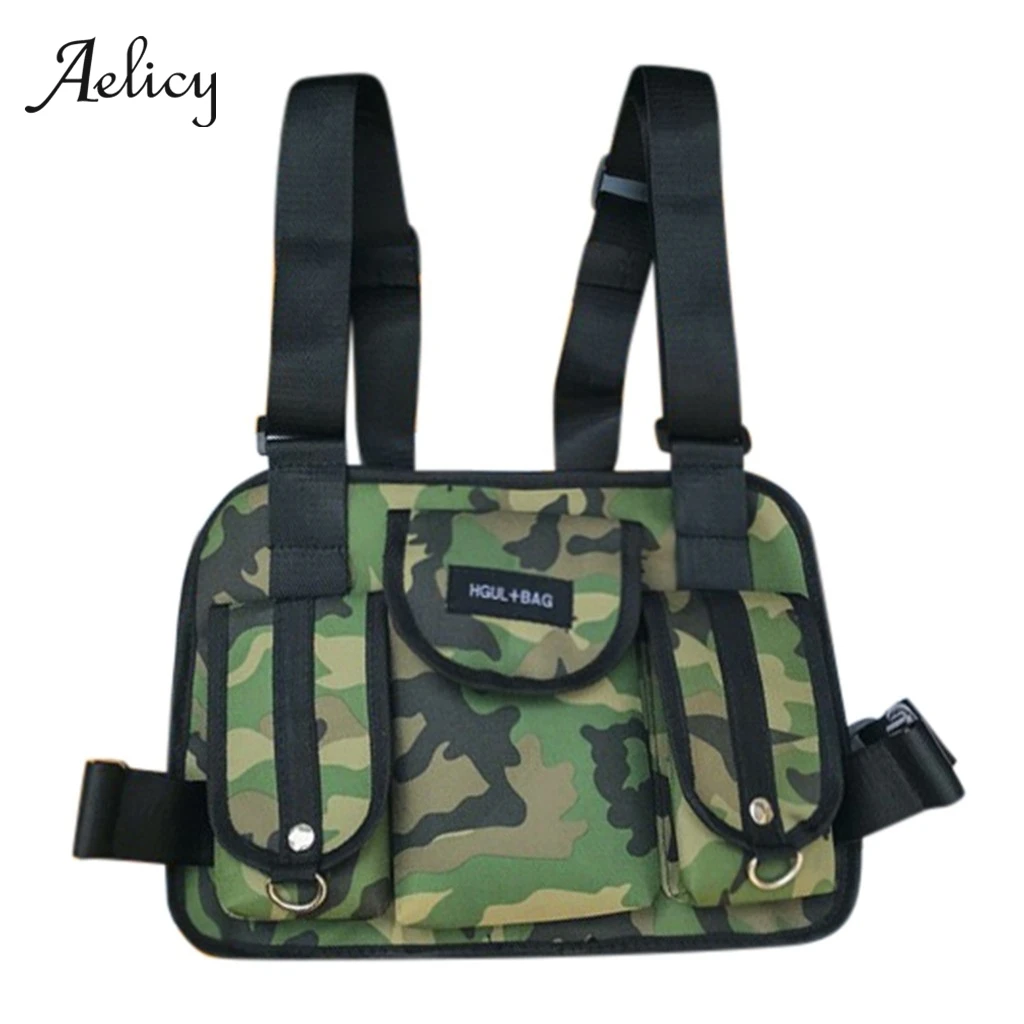 Aelicy Мужская тактическая Наплечная Сумка нагрудная сумка в стиле хип-хоп уличная