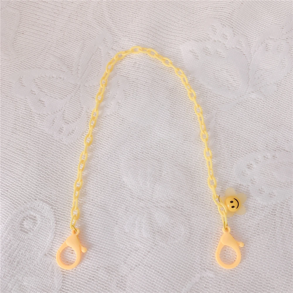 

Cute Colorful Smily Anti-lost Face Cover Lanyard Adjustable Mask Chain for Women Neck Chain Glasses Strap Necklace Strap Holder