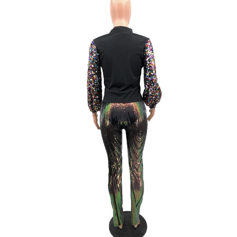 Casual Womne Crop Tops Beads Bubble Long Sleeve High Stretch Knit Turtleneck Sweater Women Autumn And Winter Clothing | Женская одежда