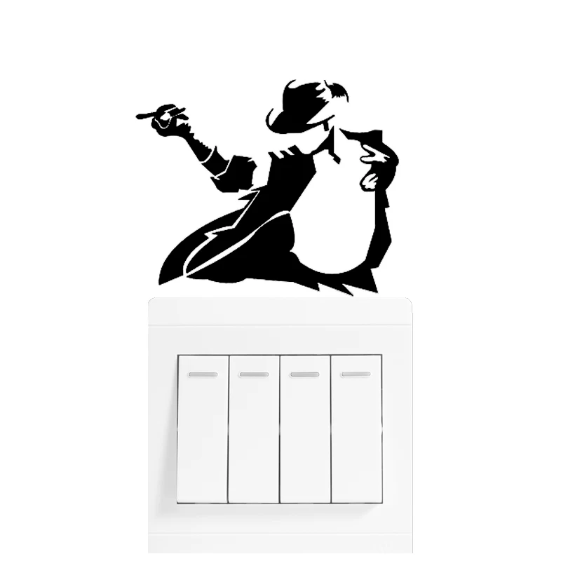 Новые наклейки Майкла Джексона на стену для мальчиков и девочек декоративные