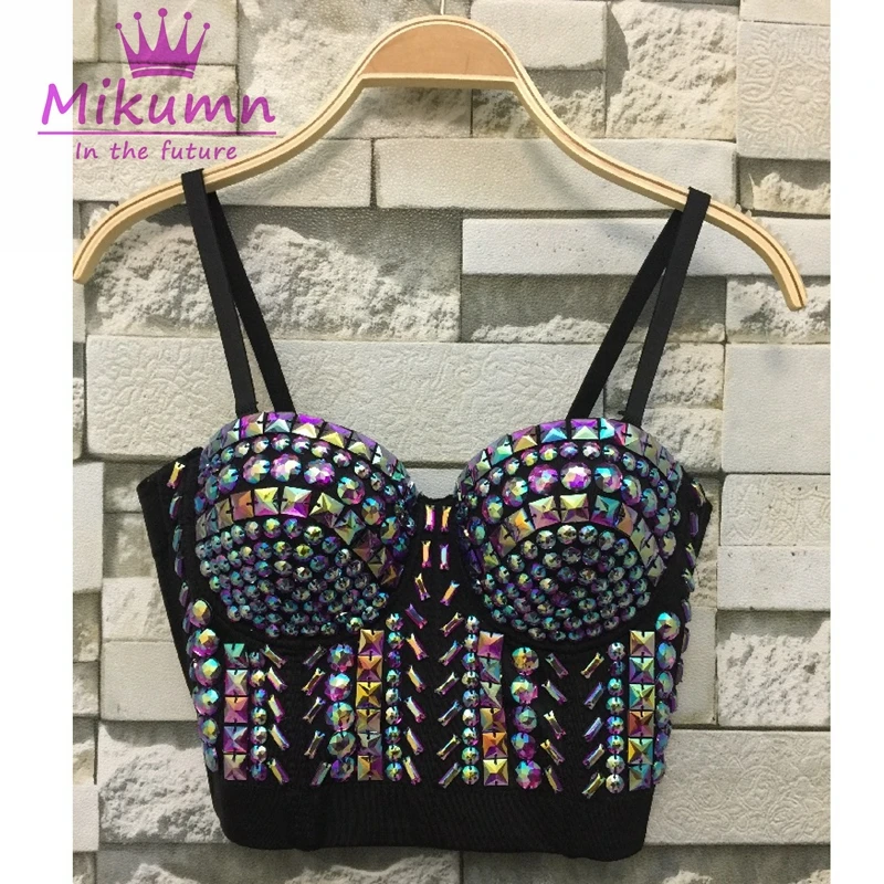 Женский бюстгальтер бюстье пуш ап вечерние бюстгальтеры с блестящими стразами