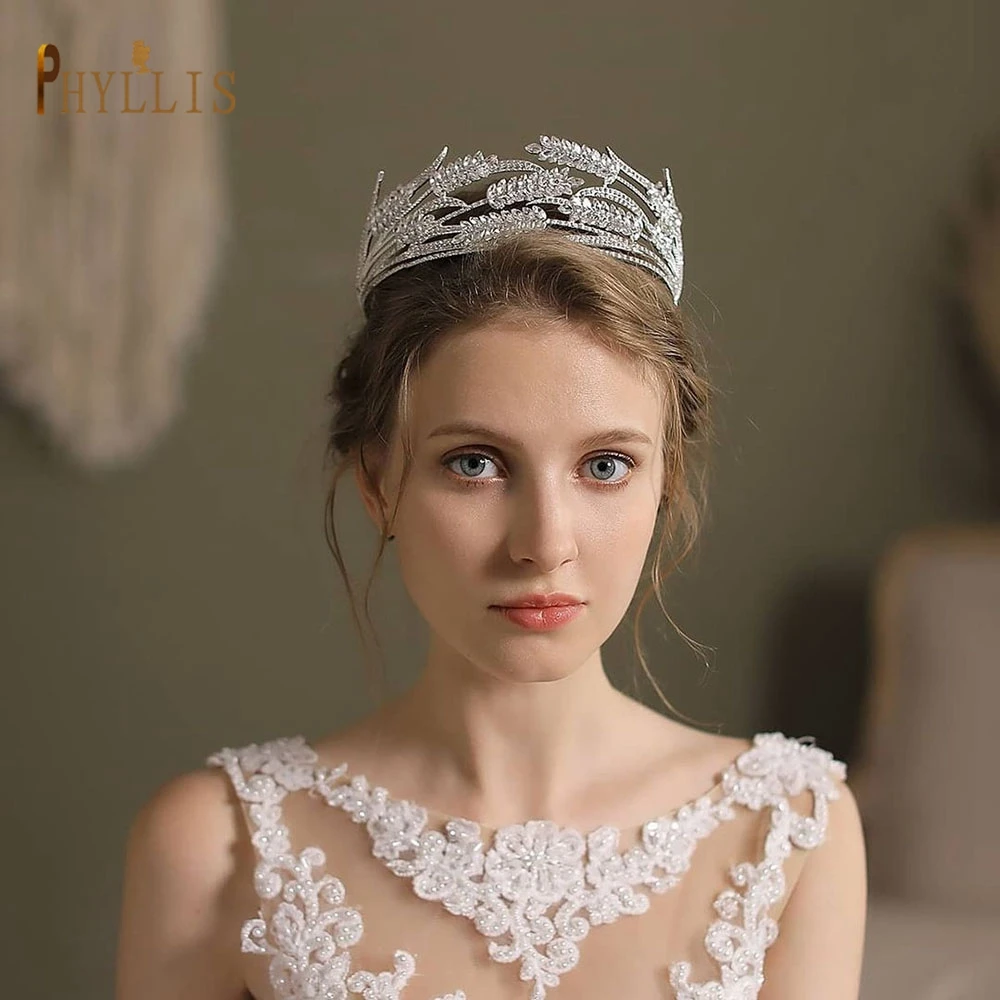 

A04 Wedding Headband Bride Crown Rhinestone Women Tiara Bridal Headdress Crystal Hair Accessories Princess Crown Bridal Headwear