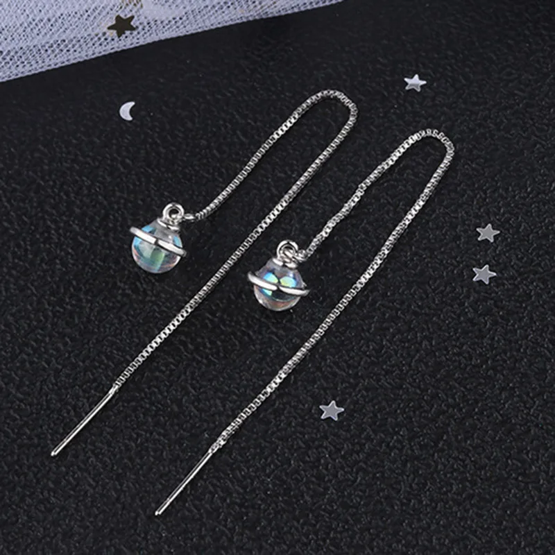 MEETSOFT модные серьги-подвески из стерлингового серебра для женщин модный дизайн