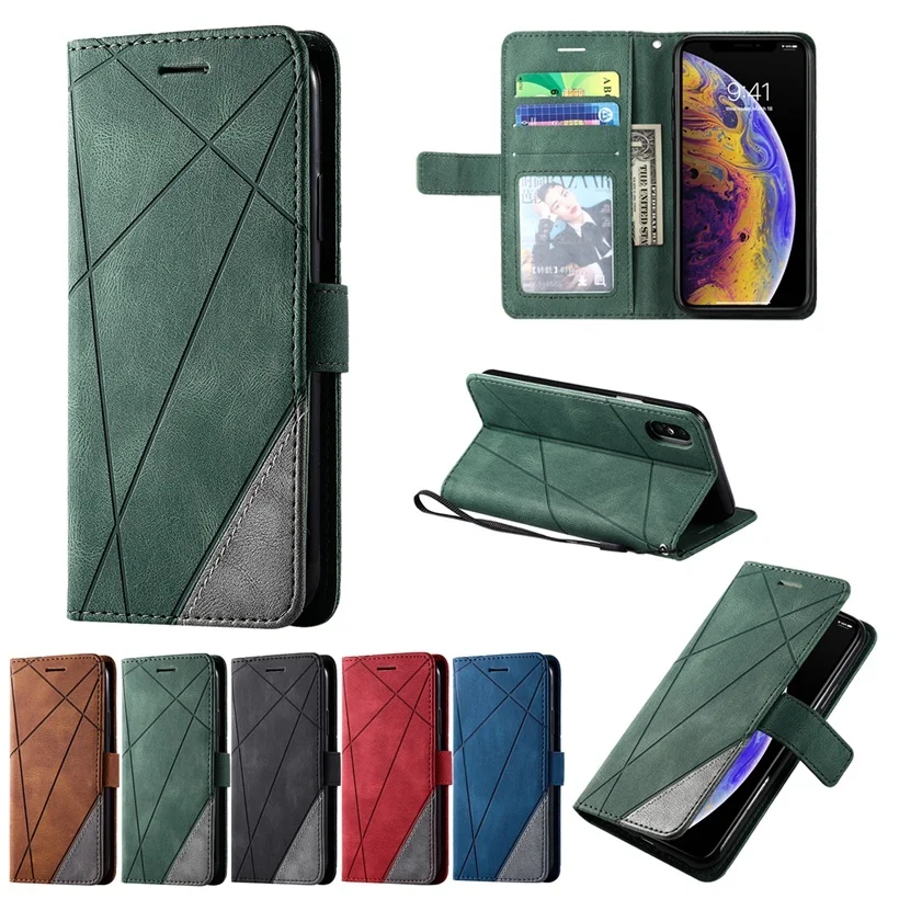 Кожаный чехол книжка для телефона OPPO A1K A52 A72 A92 A8 A31 A5 A9 A7 2018 A5S A12 A32 A53S A33 A53