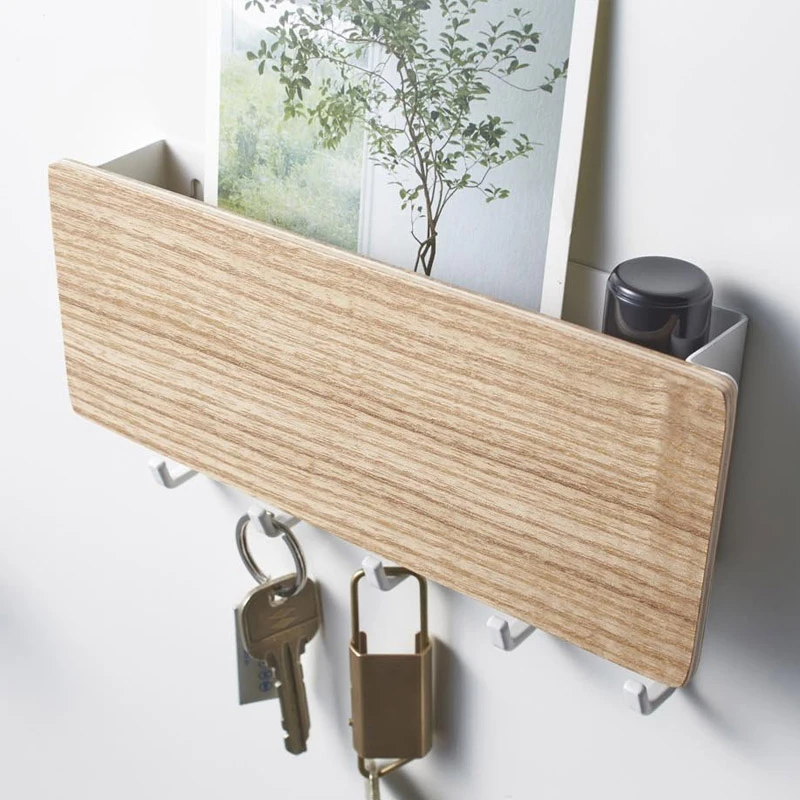 Wall Mounted Key Holder Chain Rack Hanger with 5 Hooks Multiple Mail and Organizer for Door Entryway Hallway I88 | Дом и сад