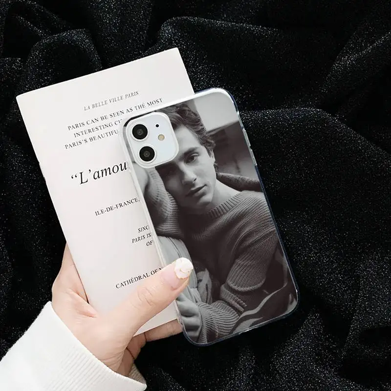 

Timothee Chalamet Aesthetic Phone Case Transparent for iPhone 6 7 8 11 12 s mini pro X XS XR MAX Plus cover funda shell
