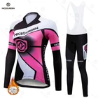 Зимняя одежда для горного велосипеда 2021, женская теплая флисовая толстовка, Женский Топ с длинным рукавом, термокуртка, одежда для дорожного велосипеда