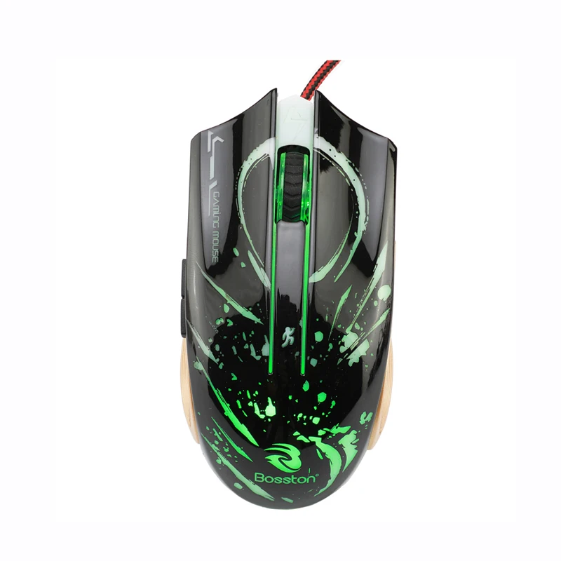Bosston игровой Мышь usb проводом 6 кнопок 2400 Точек на дюйм оптический Компьютерной